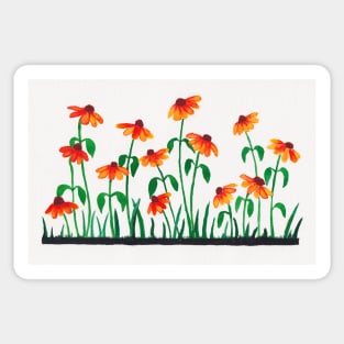 Watercolor - Cone flower Sticker